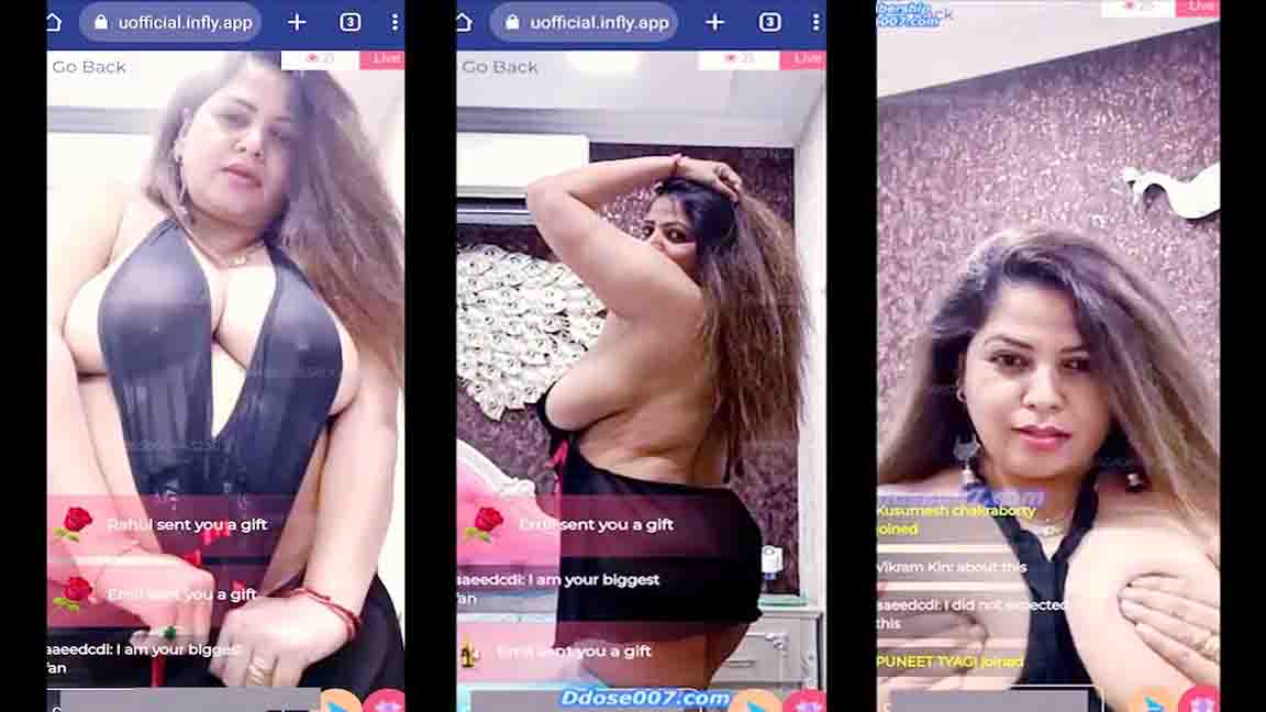 Sapna Sappu Showing Her Nipples Ass Crack in Live Video