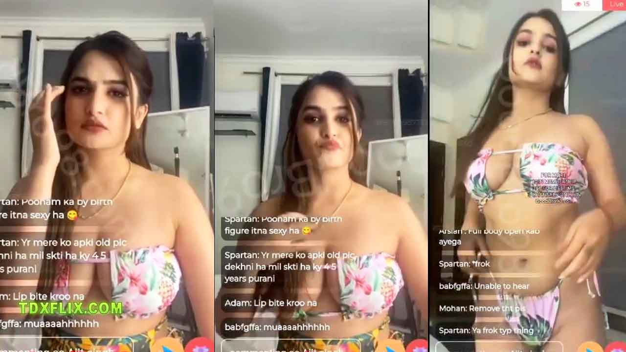 Sassy Poonam Nude Live in Bra Panty Video